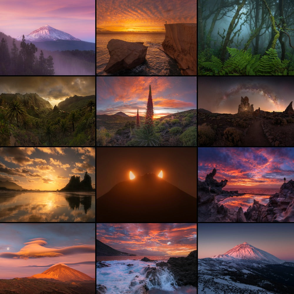 Pack mixto calendario paisaje+ calendario Tenerife